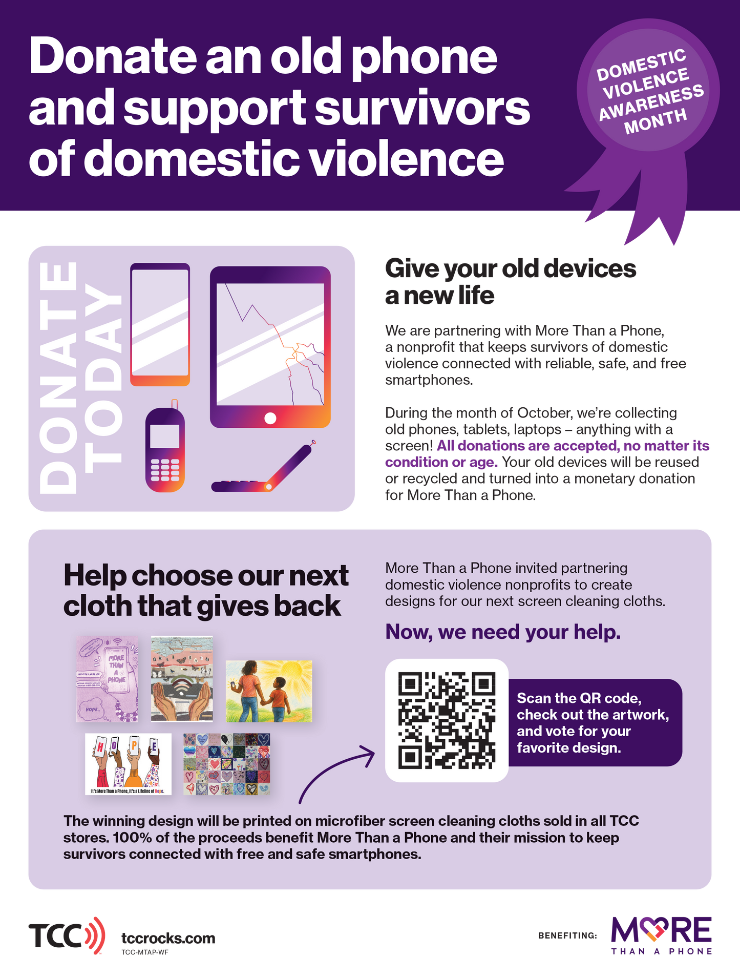 DVAM Donation Flyer
