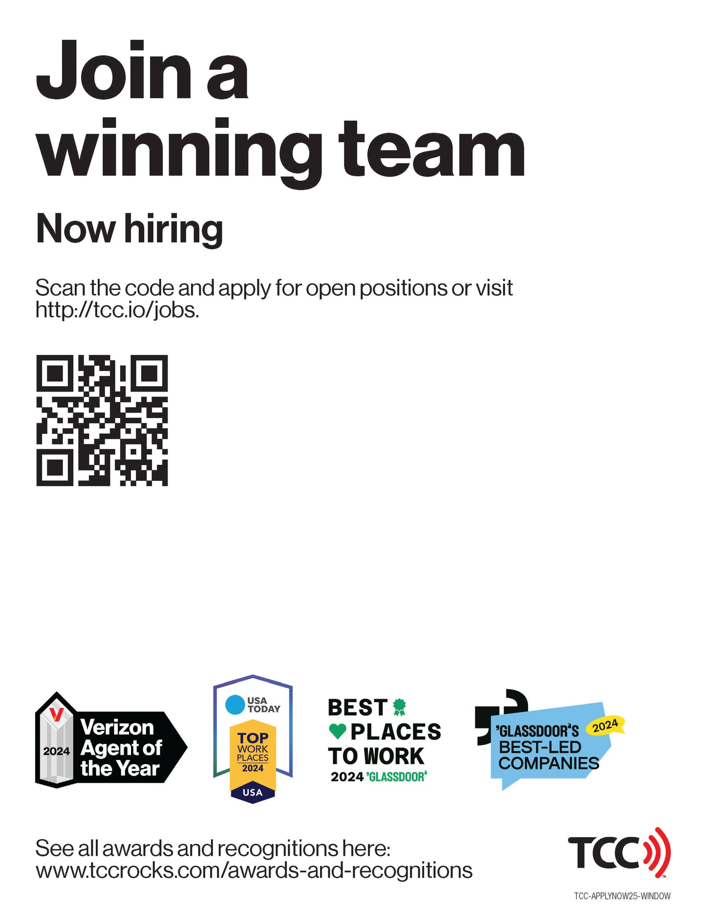 TCC Apply Now Window