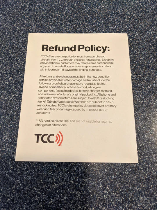 TCC Return non-Next Gen