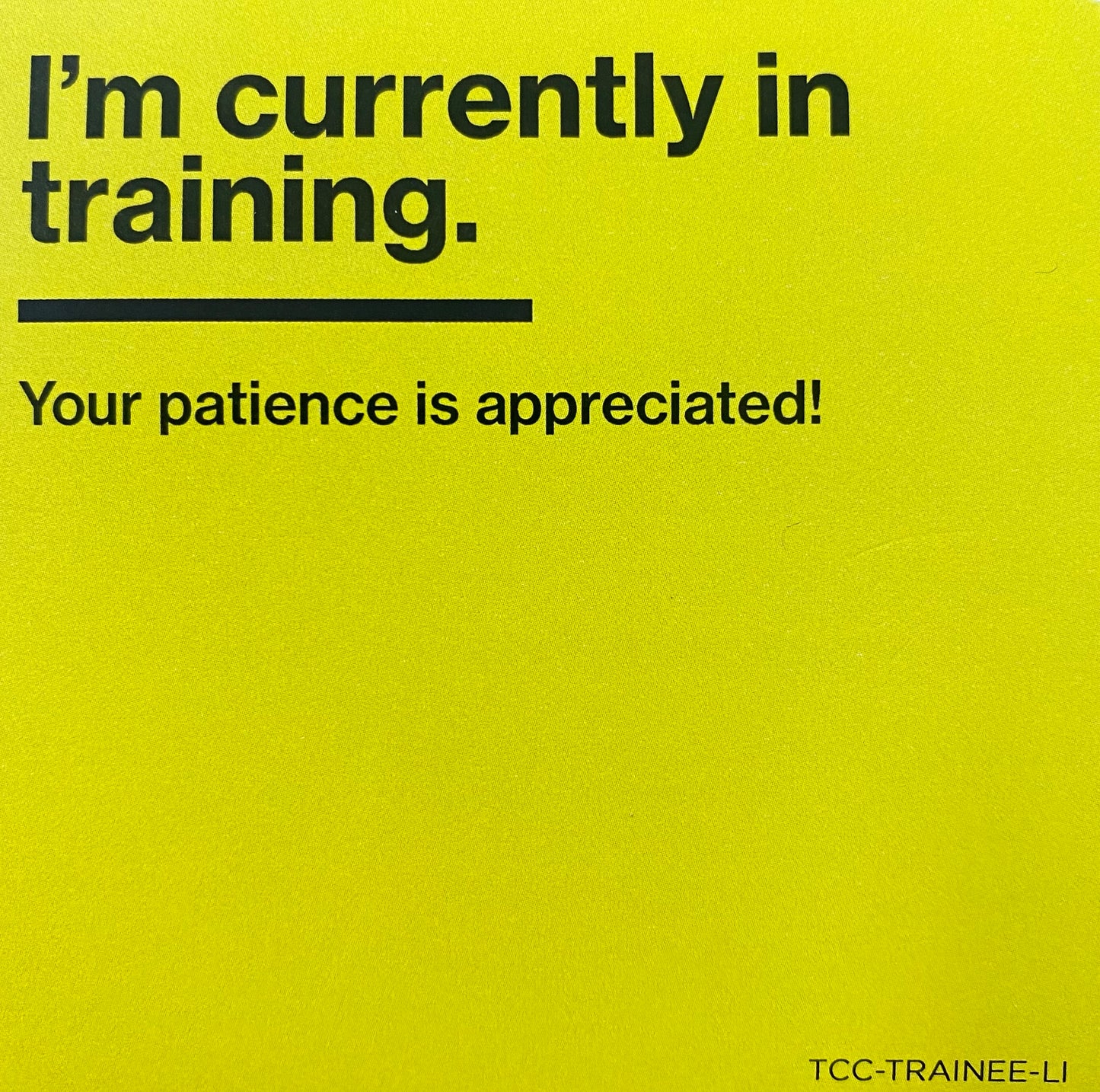 TCC Trainee Lanyard Insert (10 Pack)