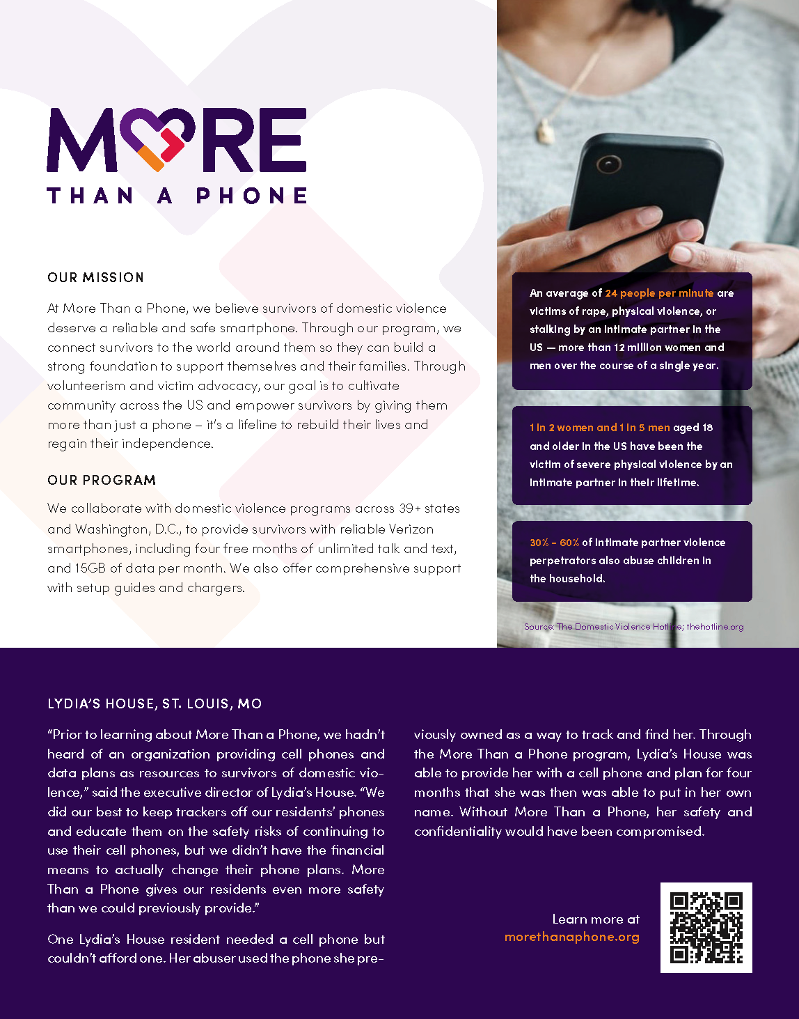 More than a phone one page explainer