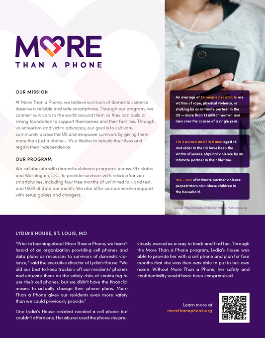 More than a phone one page explainer