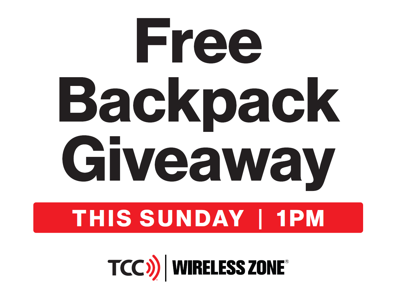 Backpack TCC Yard Sign
