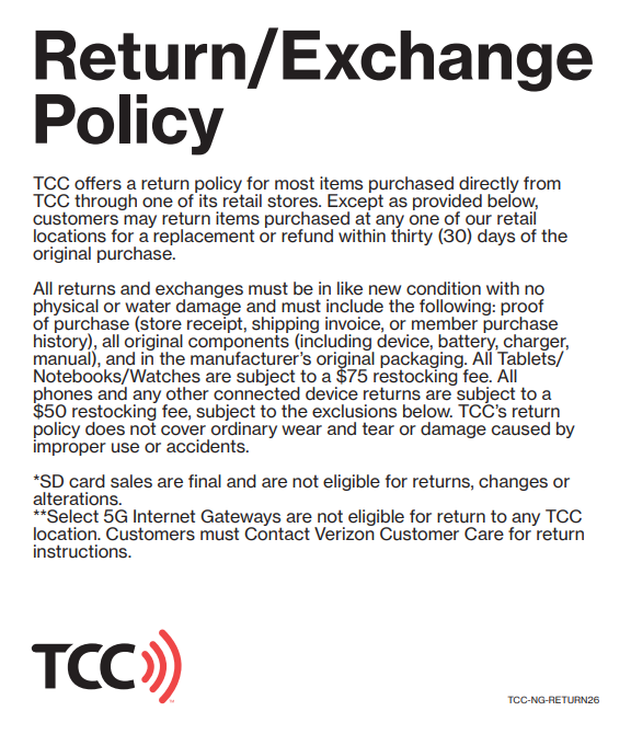 TCC Next Gen Return