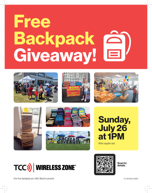Backpack TCC Window Announcement