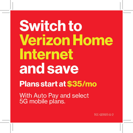 Lanyard Insert - Verizon Home Internet & SMB (10 Pack)