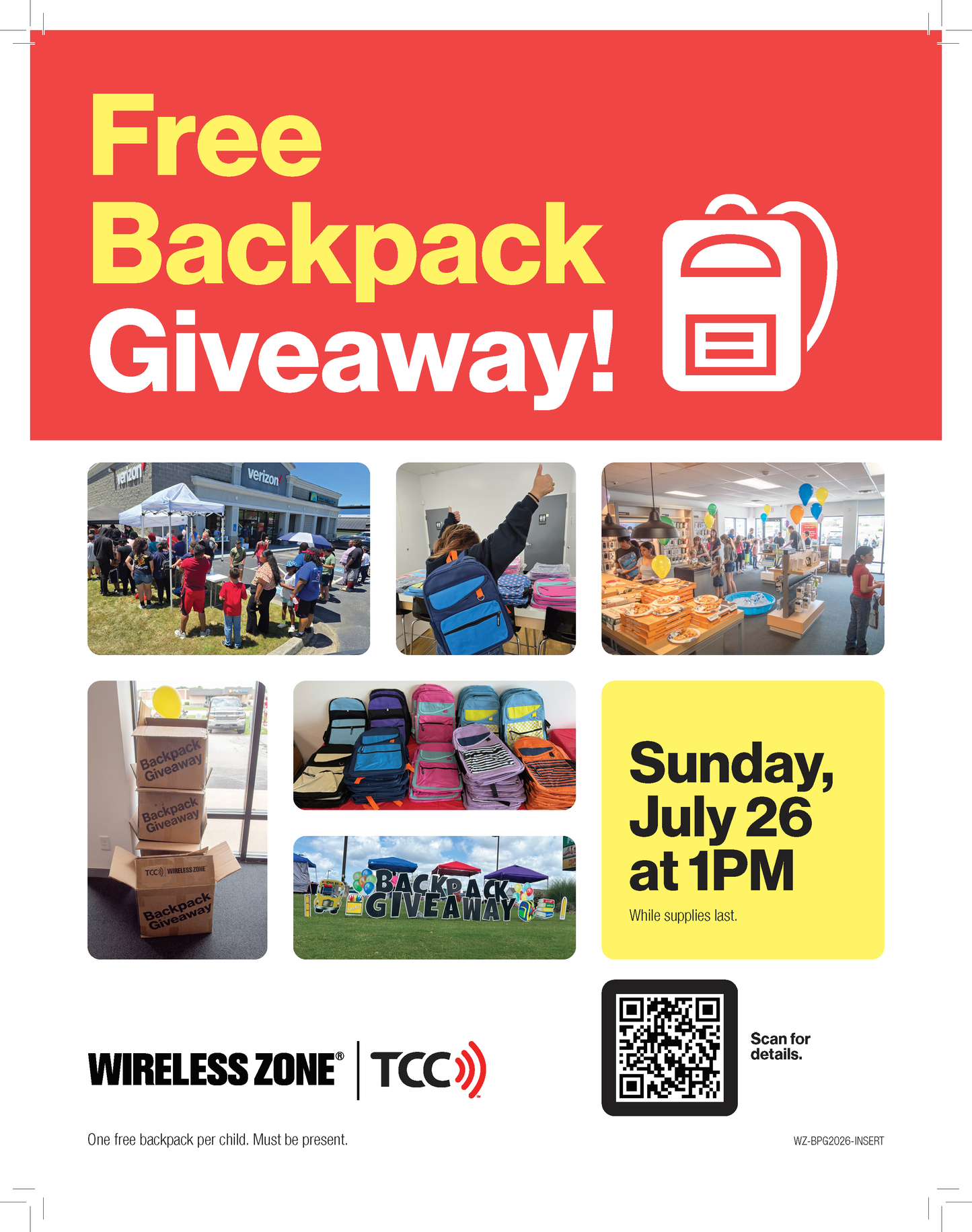 Backpack WZ Window Announcement