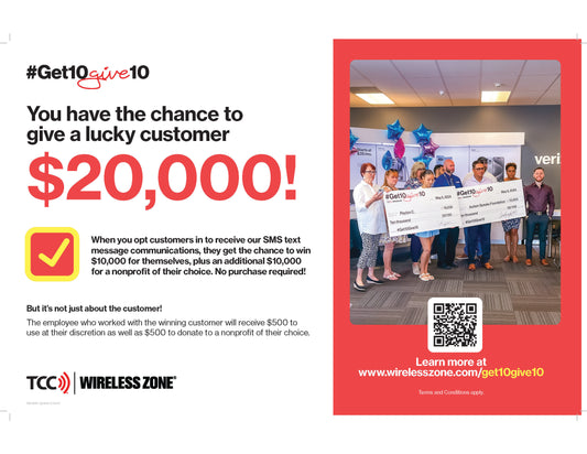 WZ Get $20k Give $20k Backoom Poster